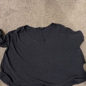 Blue textured long sleeve